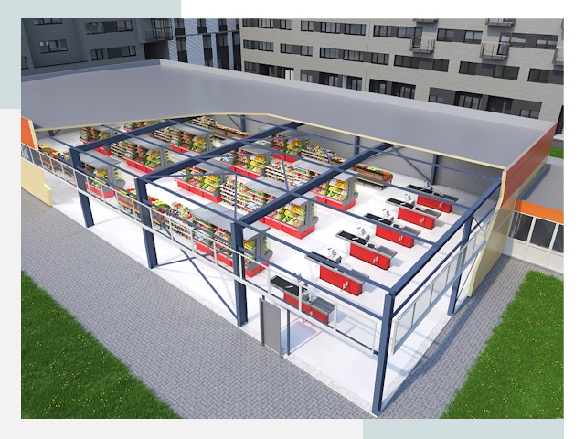 Строительство магазинов в Нижневартовск от 622 руб. за м²