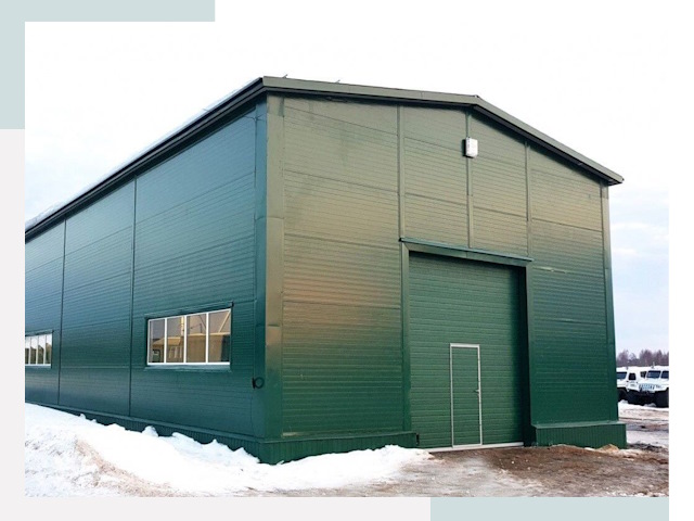 Двускатные ангары в Нижневартовске