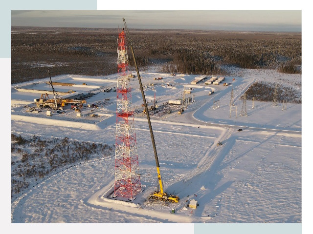 Мачты связи в Нижневартовске