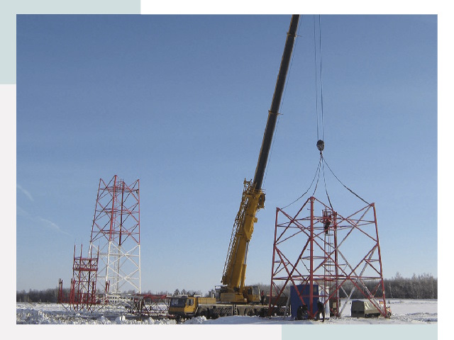 Монтаж вышек связи в Нижневартовске