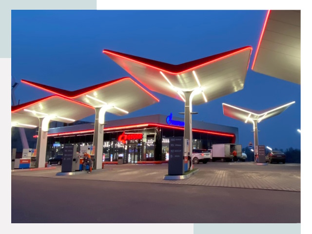 Навесы для АЗС в Нижневартовске