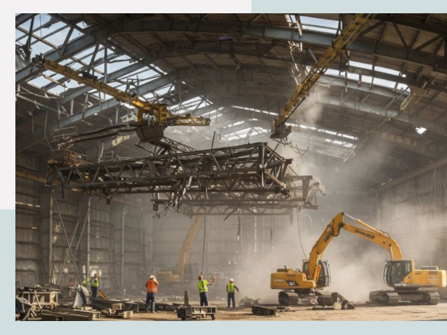 Демонтаж ангаров в Нижневартовске от 622 руб. за м²