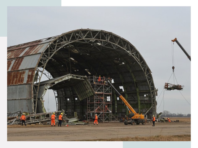 Демонтаж ангаров в Нижневартовске